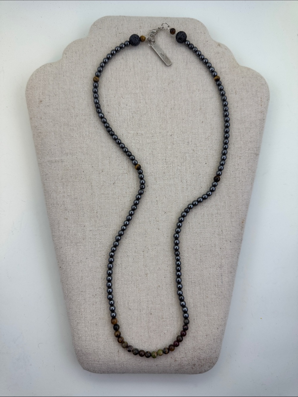 💛 Classic 925 Protection Hematite and Multi-Stone Beaded Necklace